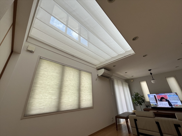 暑さ対策の天幕カーテン（４）